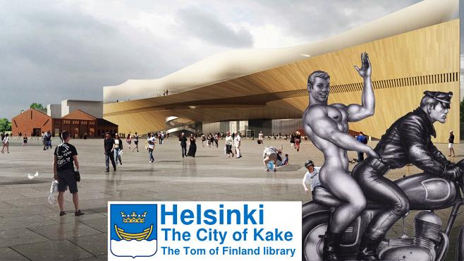 Miesrakkautta keskelle Helsinkiä? Helsingin Ps-nuoret, PerseSoimaan-nuoret julkaisi havainnekuvat kiistellystä Tom of Finland -patsaasta