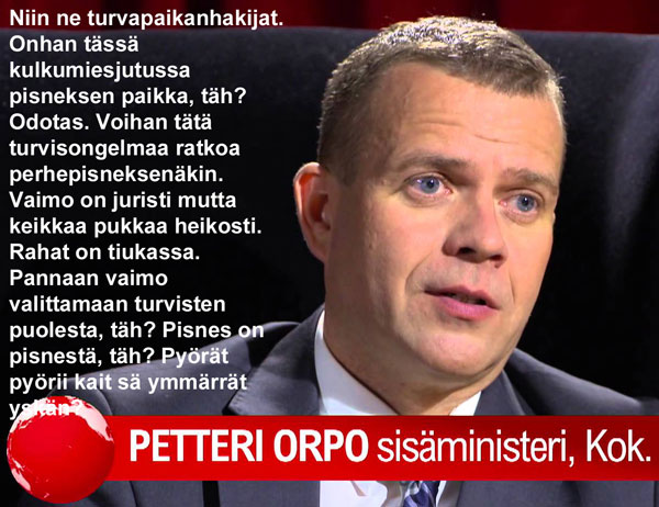 Sisäministeri Petteri Orpo
